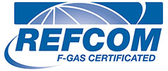 the logo for Refcom F-Gas Certificated